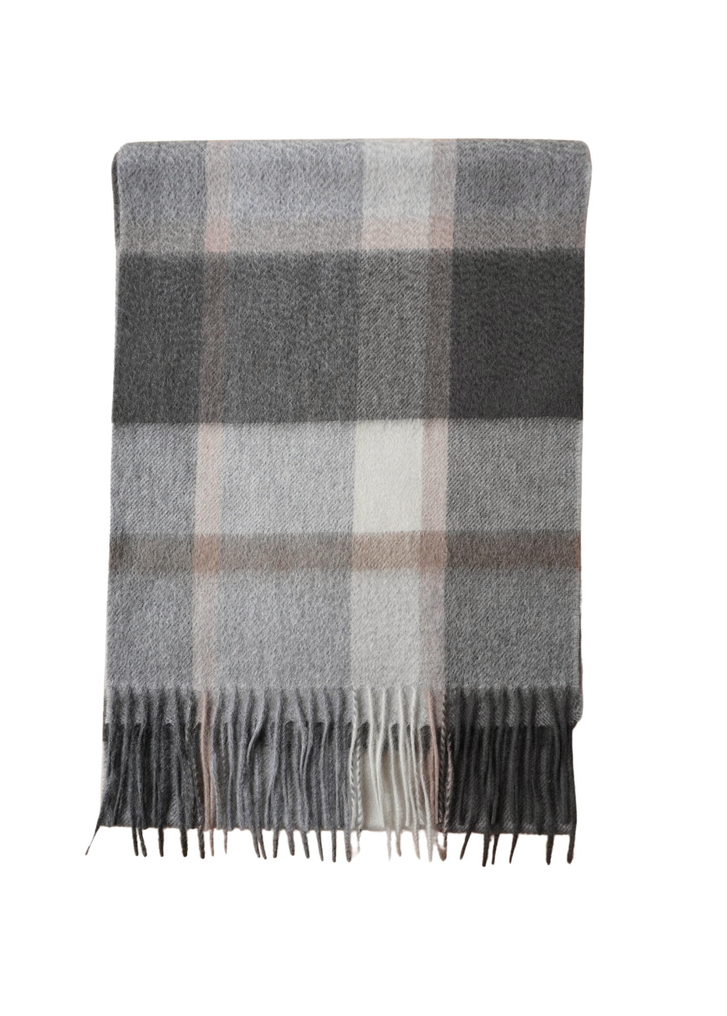Scarf-Plaid with Gray Mix