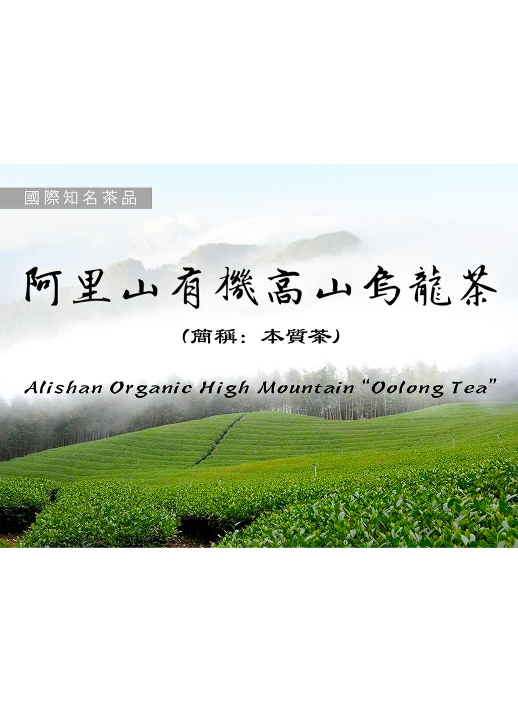 阿里山有機高山烏龍茶（本質茶）75克