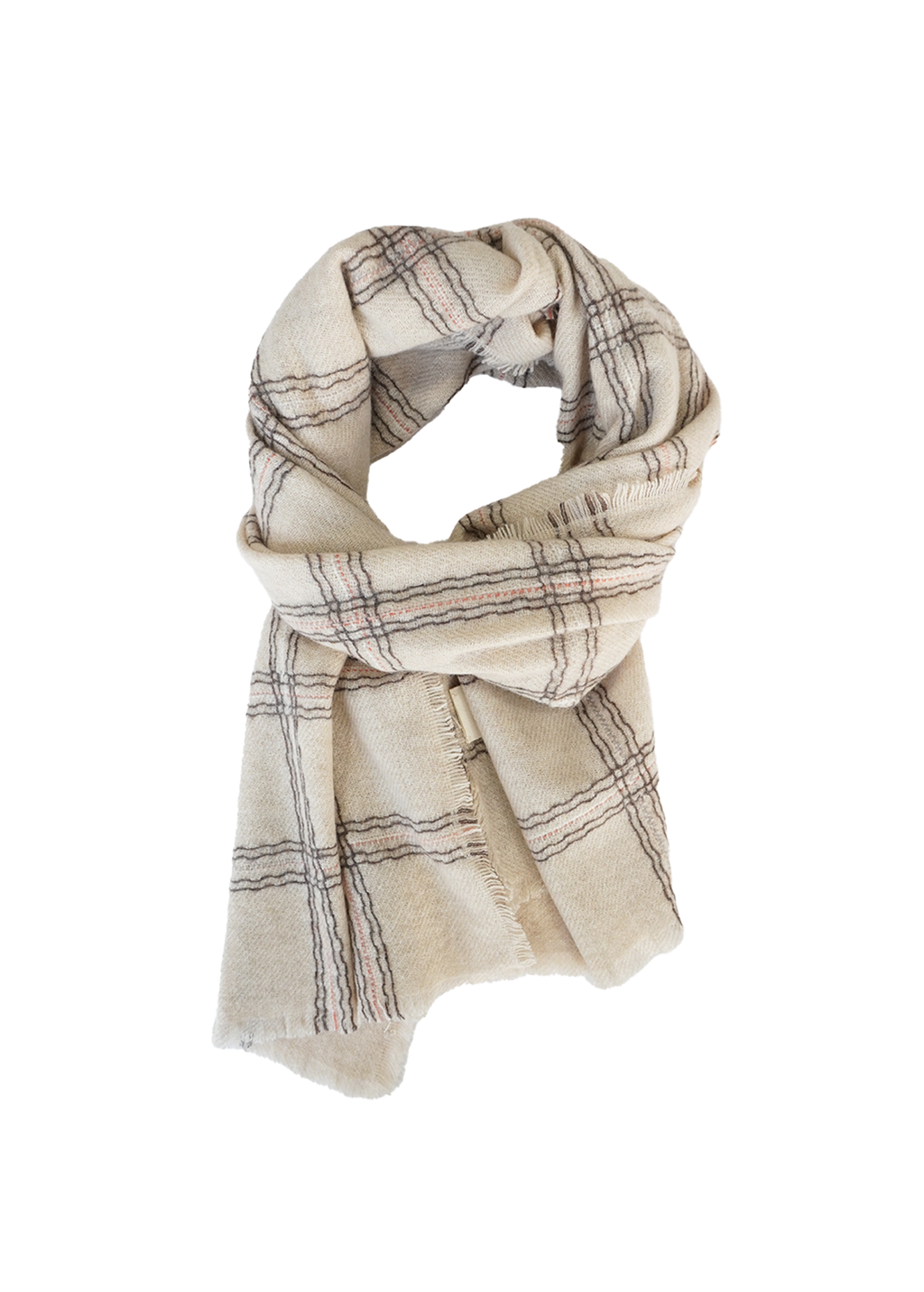 Shawl_BeigePlaid