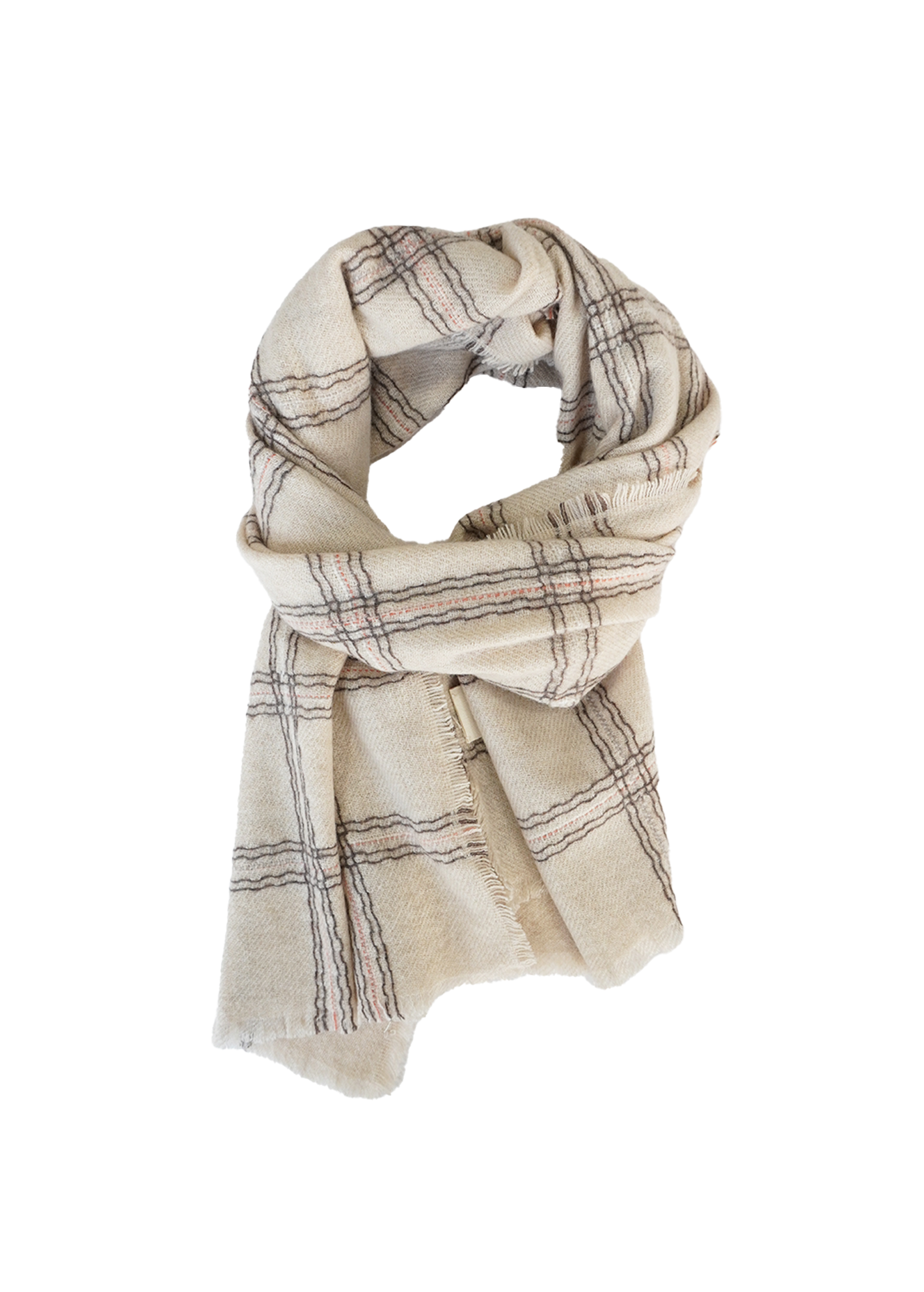 Shawl_BeigePlaid