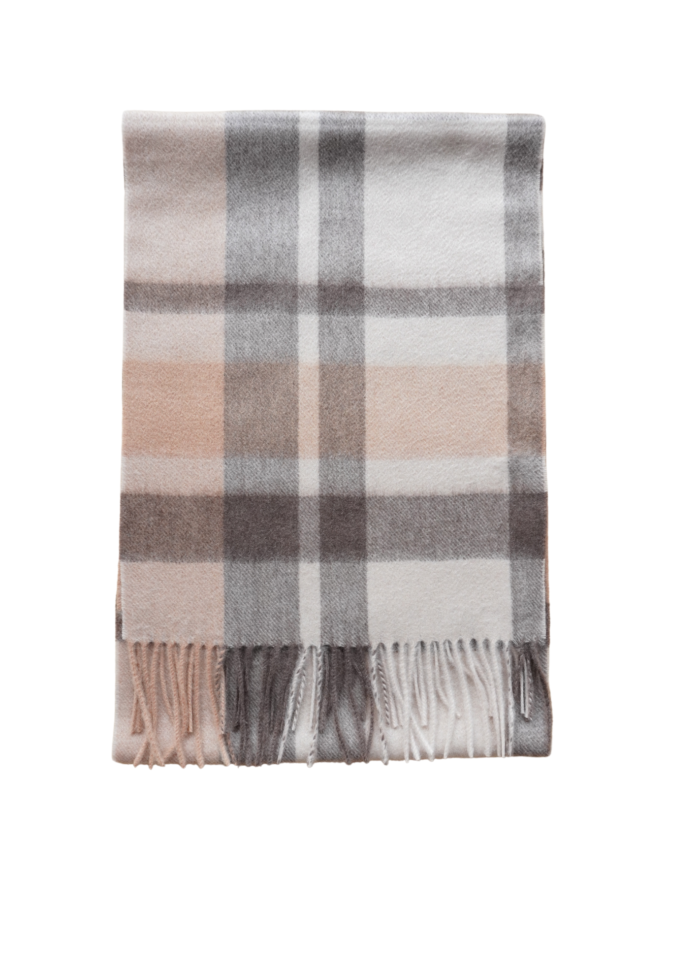 Scarf-Plaid with Light Brow & Gray
