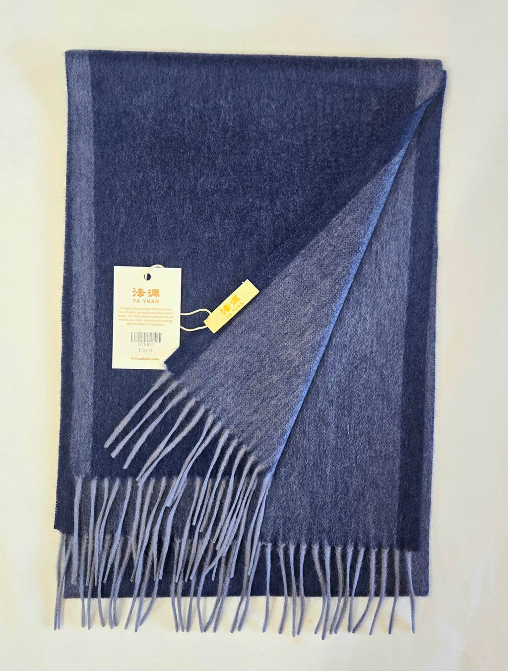 Scarf-Navy & Gray Blue